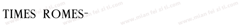 times romes字体转换